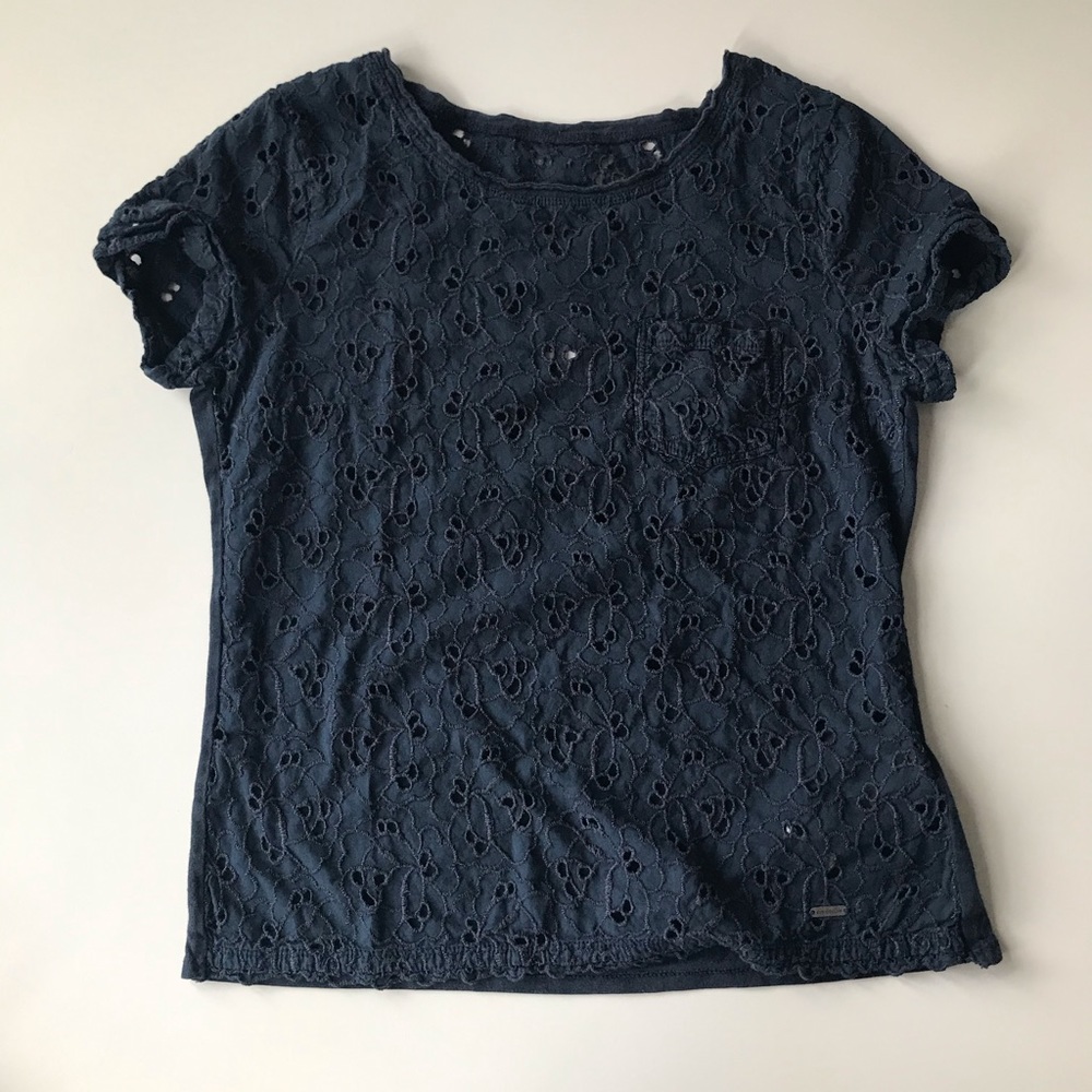 navy Abercrombie tee